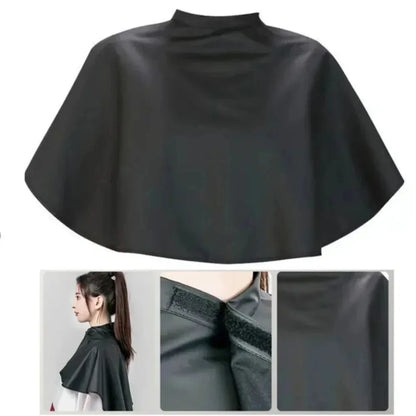 Professional Black Square Hair Cutting Cape – Hairdressing Salon Barber Gown Wrap for Hair Dye & Styling