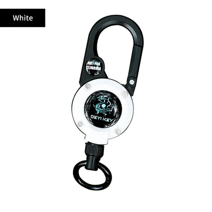 Rope Retractable Pull Reel Steel Wire Carabiner Key Chains Buckle Holder Outdoor Sporty Keychain Multiple Tool Anti-Theft