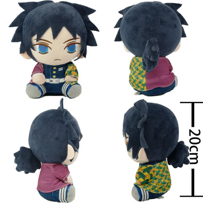 20cm Hot Japan Demon Slayer Plush Dolls Lovely Anime Kimetsu No Yaiba Kamado Tanjirou Nezuko Zenitsu Kyoujurou Toys Kids Gifts