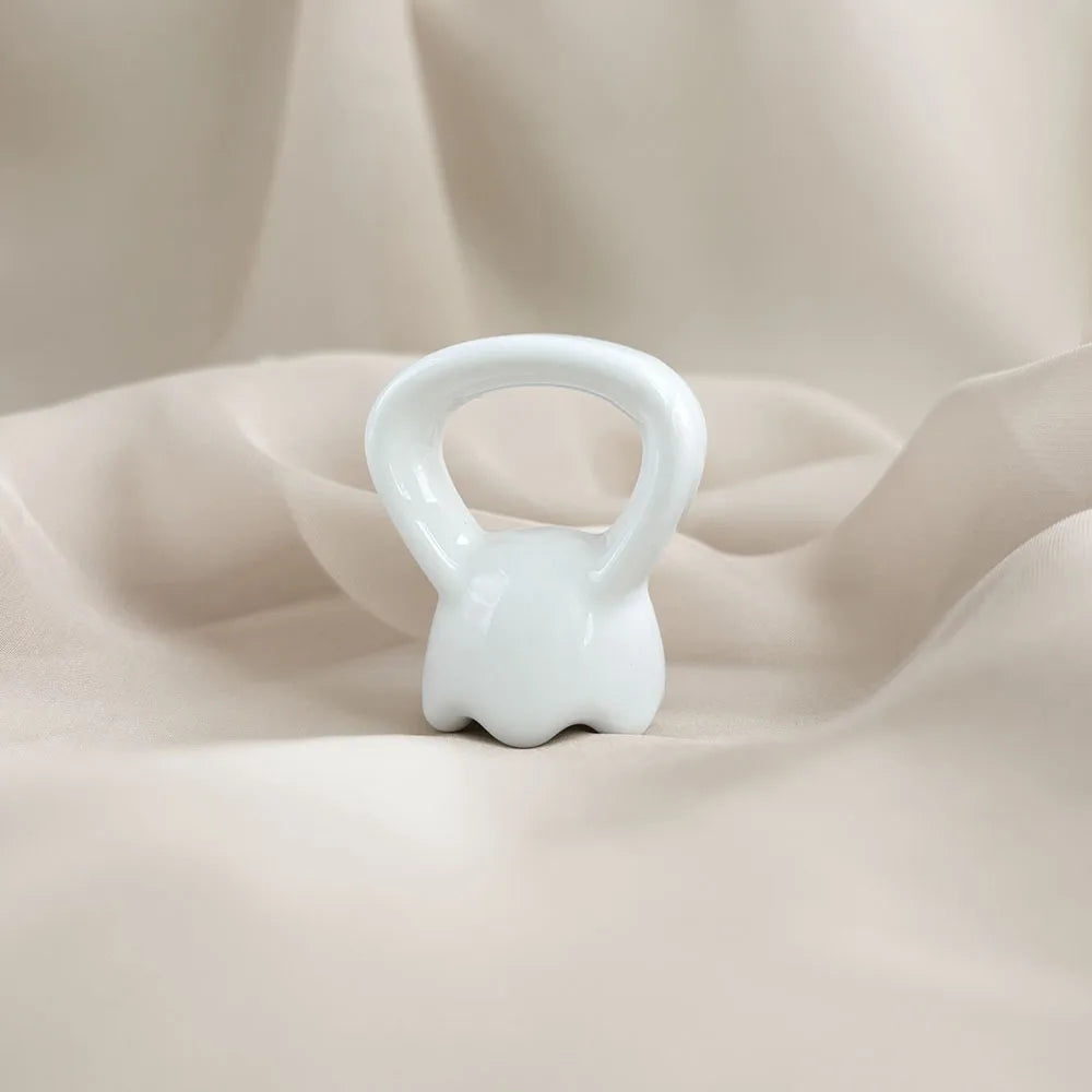 Massage Gua Sha Plate Ceramic Guasha Massage Board Ring Shape Skin Tightening Compact Ergonomic for Face Head Shoulder Knee