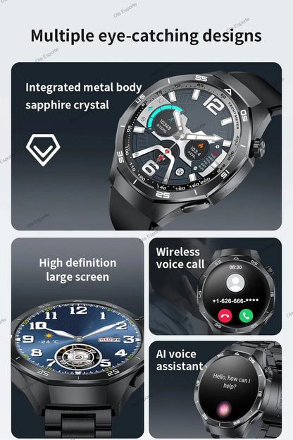 Watch 5 Pro GPS NFC Smart Watch Men 360*360 AMOLED Screen Heart rate Monitor Bluetooth Calls IP68 Waterproof Man Smartwatch 2025