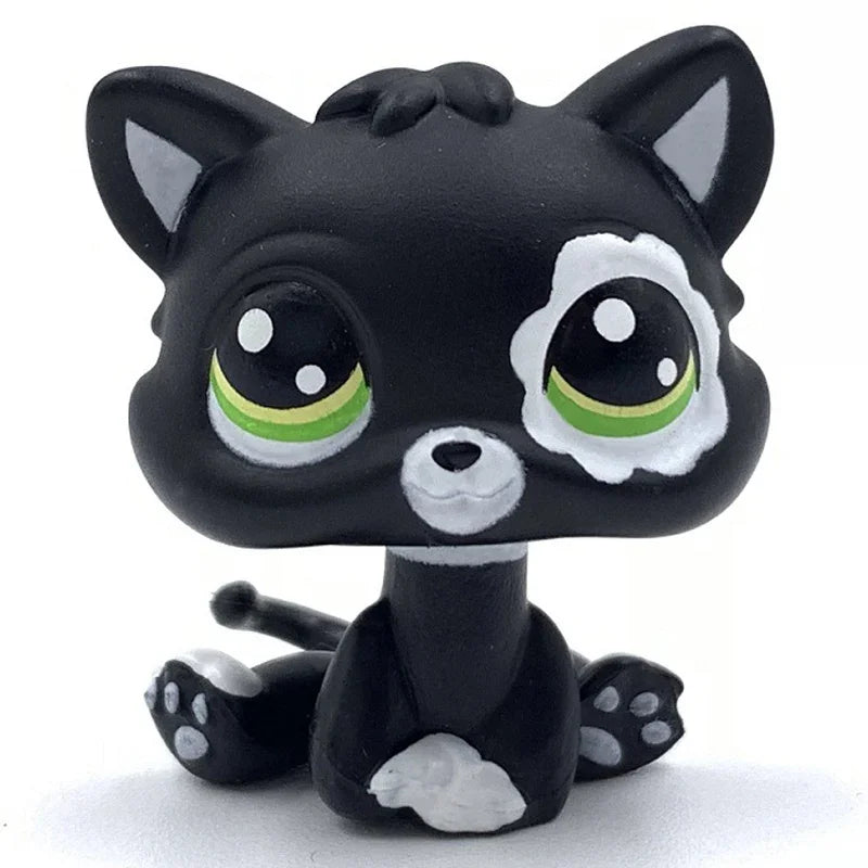 Rare pet toy Mini Stands Short Hair Kitten Old Figures Collection Original Bobble head toy lps
