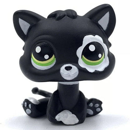 Rare pet toy Mini Stands Short Hair Kitten Old Figures Collection Original Bobble head toy lps