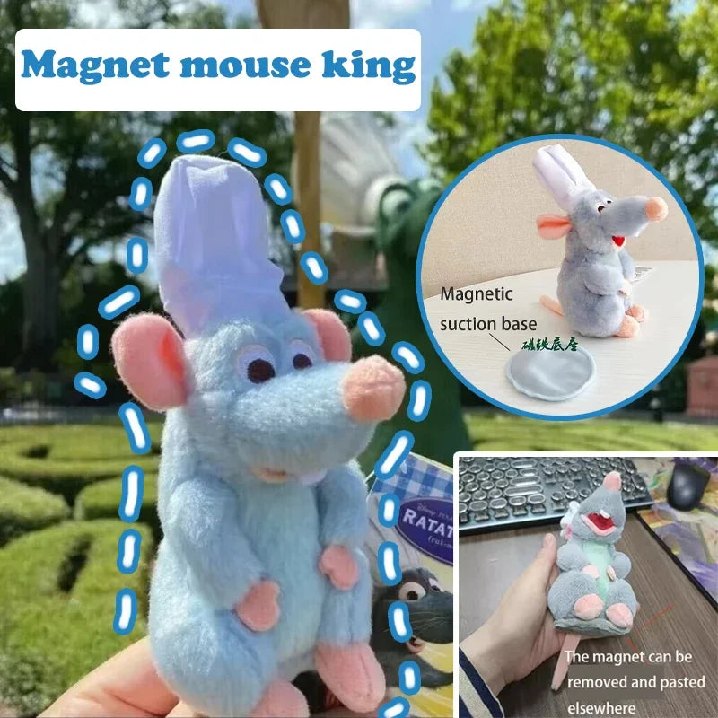 Ratatouille Chef Remy Plush Doll Magnetic Shoulder Decor Kawaii Creativity Plush toy Birthday Surprise Surrounding Birthday gift