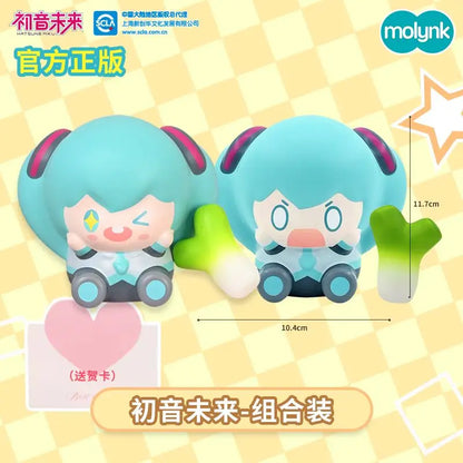 Genuine Spot Miku Double Ponytail Rotary Doll Pull Start Pendant Fufu Dolls Interesting Toys Trendy Kawaii Girls Gifts