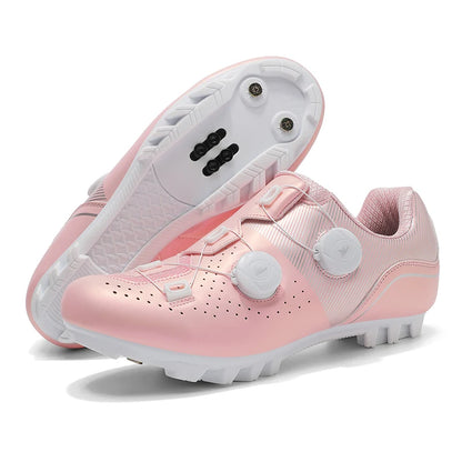 2026 MTB Cycling Sneaker Men A5 Leather Self-Locking Cleat Spd Road Bike Shoes Women Flat Trail Train Mountain Bicycle Shoes