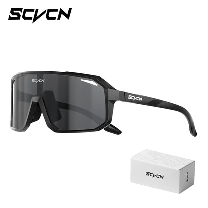 SCVCN Photochromic Cycling Sunglasses MTB Glasses Road Bike Cycling UV400 Goggles Men Women Outdoor Bicycle Sports Eyewear New