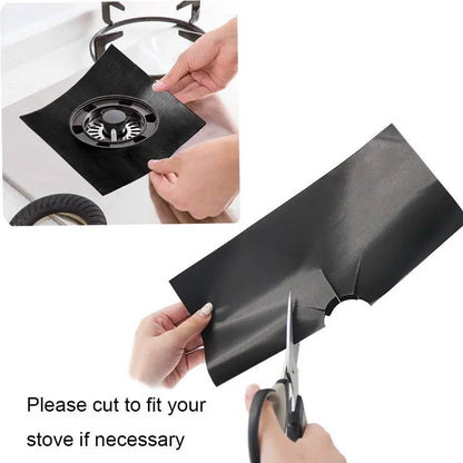 8/4/1pcs Stove Protector Cover Liner Gas Stove Protector Stove Stovetop Burner Protector Kitchen Accessories Mat Cooker 27cm