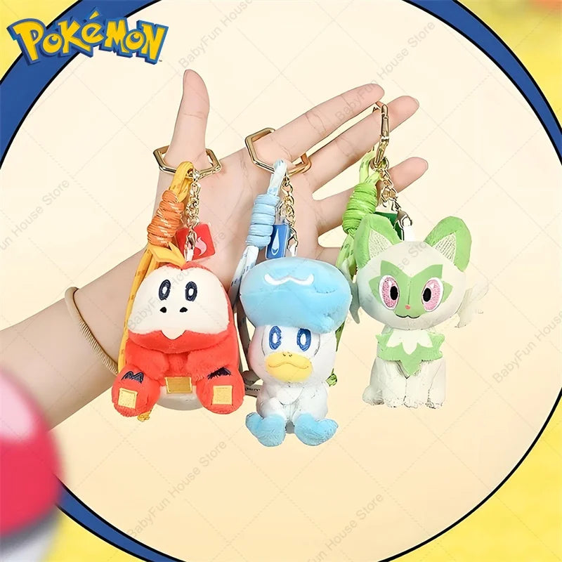 Original Pokemon Mimikyu Gengar Snorlax Umbreon Plush Toy Keychain Kawaii Espeon Jigglypuff Sprigatito Quaxly Peluche Dolls Gift