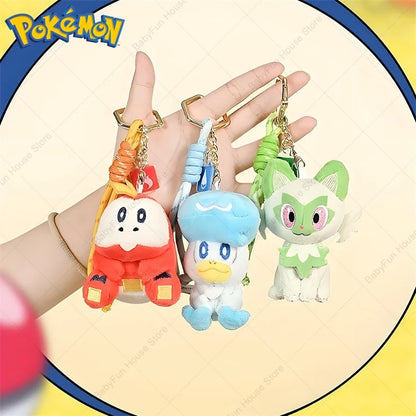 Original Pokemon Mimikyu Gengar Snorlax Umbreon Plush Toy Keychain Kawaii Espeon Jigglypuff Sprigatito Quaxly Peluche Dolls Gift