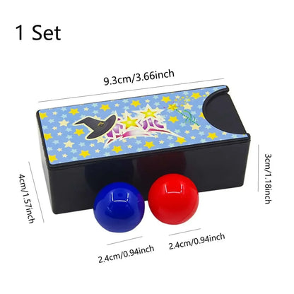 3pcs New Funny Gadgets Kids Toys Changeable Magic Box Turning the Red into the Blue Ball Props Tricks Classic