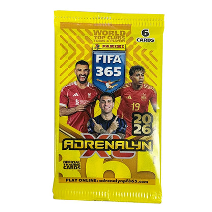 PANINI 2026 6PCS/SET 365 Soccer trading cards Messi Zinane Ronaldo Bellingham Haaland De Bruyne Autographed Collectible Card
