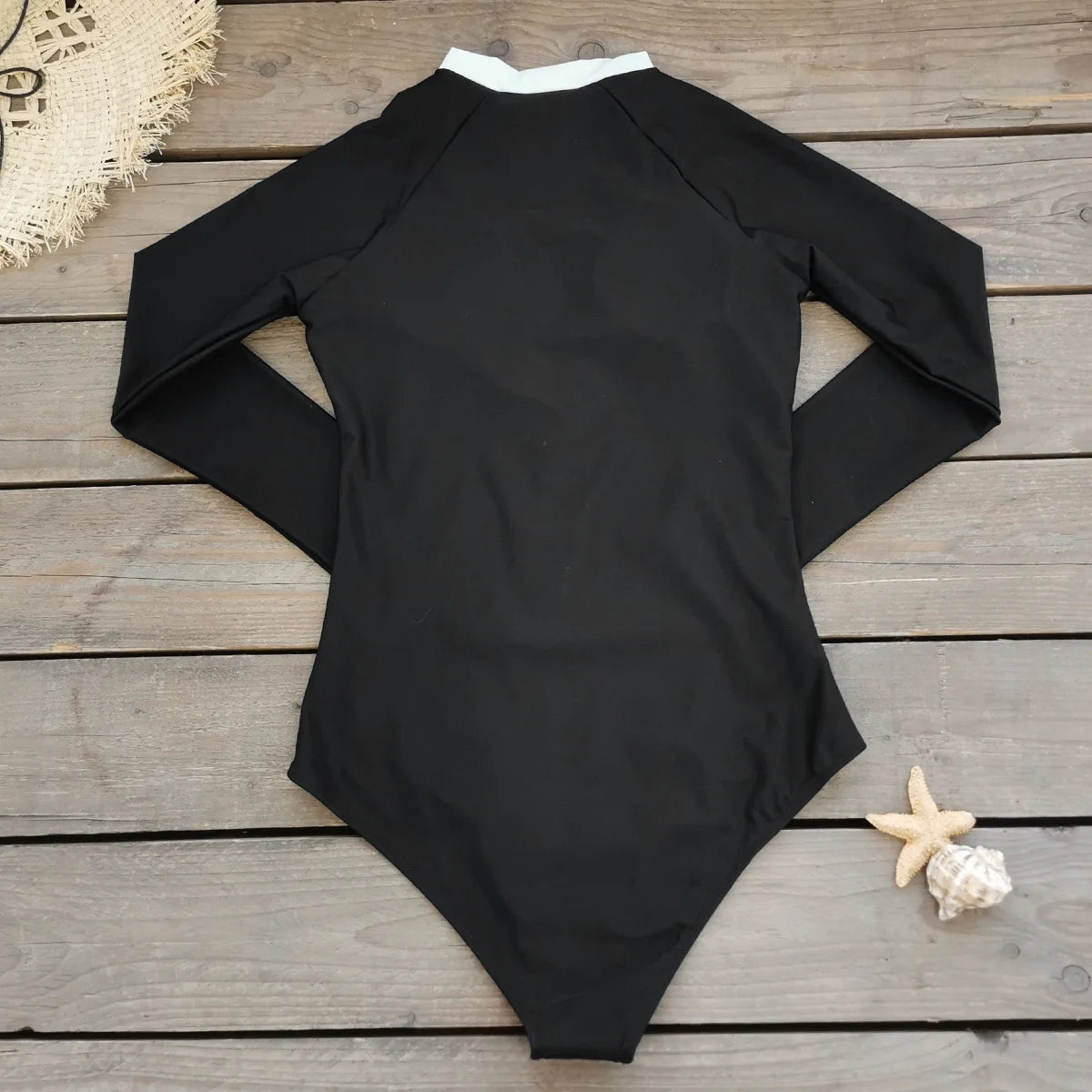 2025 New Swimwear Women Print Floral One Piece Swimsuit Long Sleeve Bathing Suit Swimsuit Vintage Beachwear Surfing Swim Suit