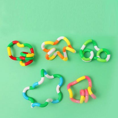 1/3/5Pcs Fun and Educational Twist Music Puzzle Toys for Kids-Vent Deformation Rope Knot Pressure Adult Stress Relief Toys