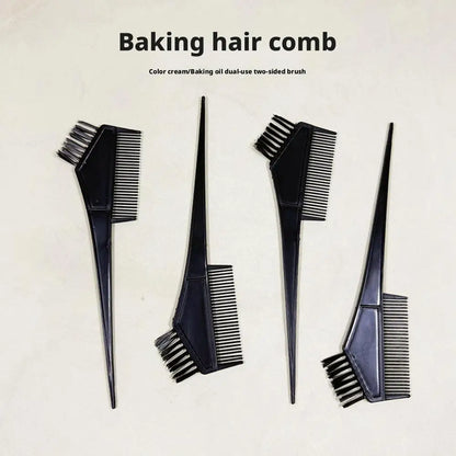4Pcs Home Salon Hair Dyeing Brush Set Hair Dyeing Cream Bowl Coloring Brush Comb Kits Hair Tint Applicator Barber Styling Tool