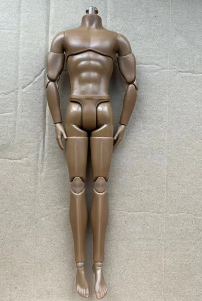 30CM Beige Coffee 1/6 Male Yoga Doll Body DIY Dressing Doll Figure Parts Accessories for Collectible Toys