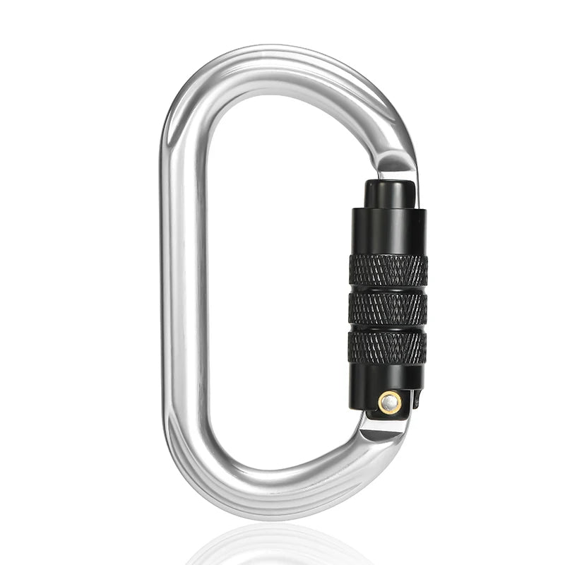 CLIWIZ Brand 25KN Auto Safety Lock Outdoor Professional Climbing Carabiner O Shape Aviation Aluminum Hooks