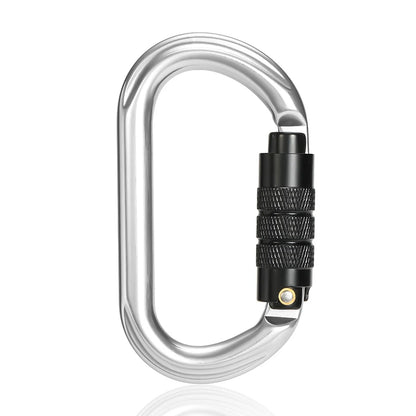 CLIWIZ Brand 25KN Auto Safety Lock Outdoor Professional Climbing Carabiner O Shape Aviation Aluminum Hooks