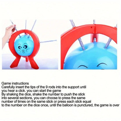 1 Set Tabletop Balloon Game,Spike Toy Board Game, Prank Explode Balloon Interactive Trick, Gag Toys for Family Gathering