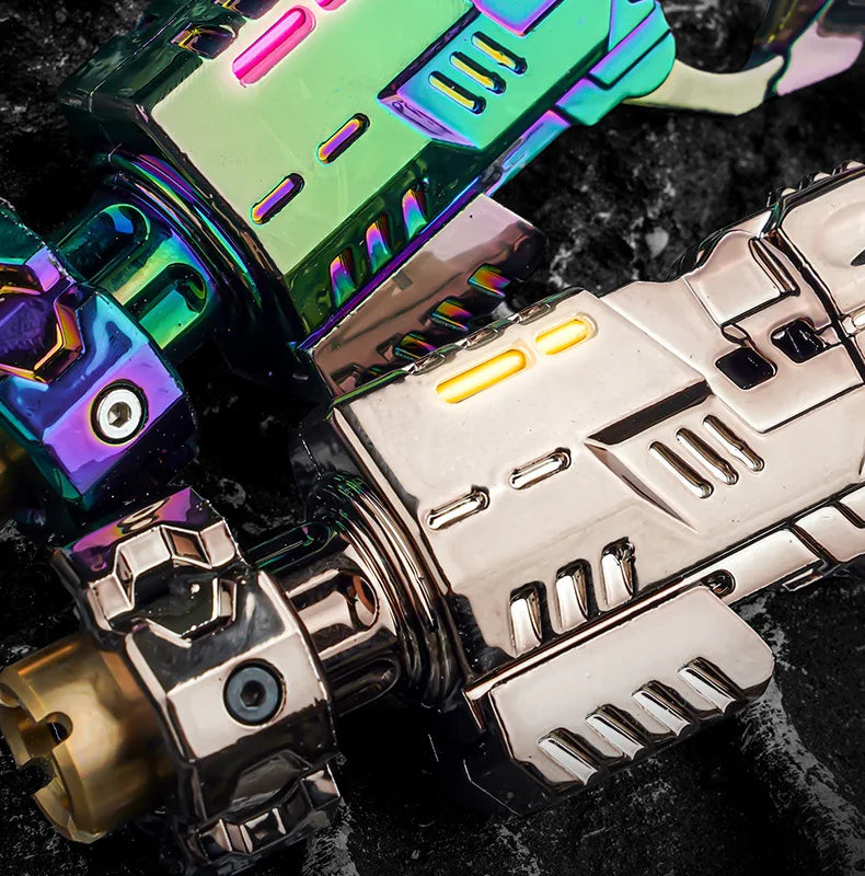 Mini Metal EDC Stress Relief Toy Pistol Guns Eject Fidget Roller Spinner Mechanical Slider Ratchet Wheel Paragraph Ring Adults