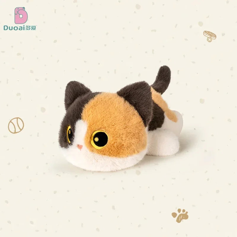 Soft Cartoon Cat Plush Toys Cute Animals Siamese Kitten Lovely Stuffed Doll Pendant Key Chain Birthyday Xmas Gift For Girl Boy
