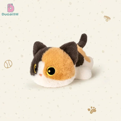 Soft Cartoon Cat Plush Toys Cute Animals Siamese Kitten Lovely Stuffed Doll Pendant Key Chain Birthyday Xmas Gift For Girl Boy
