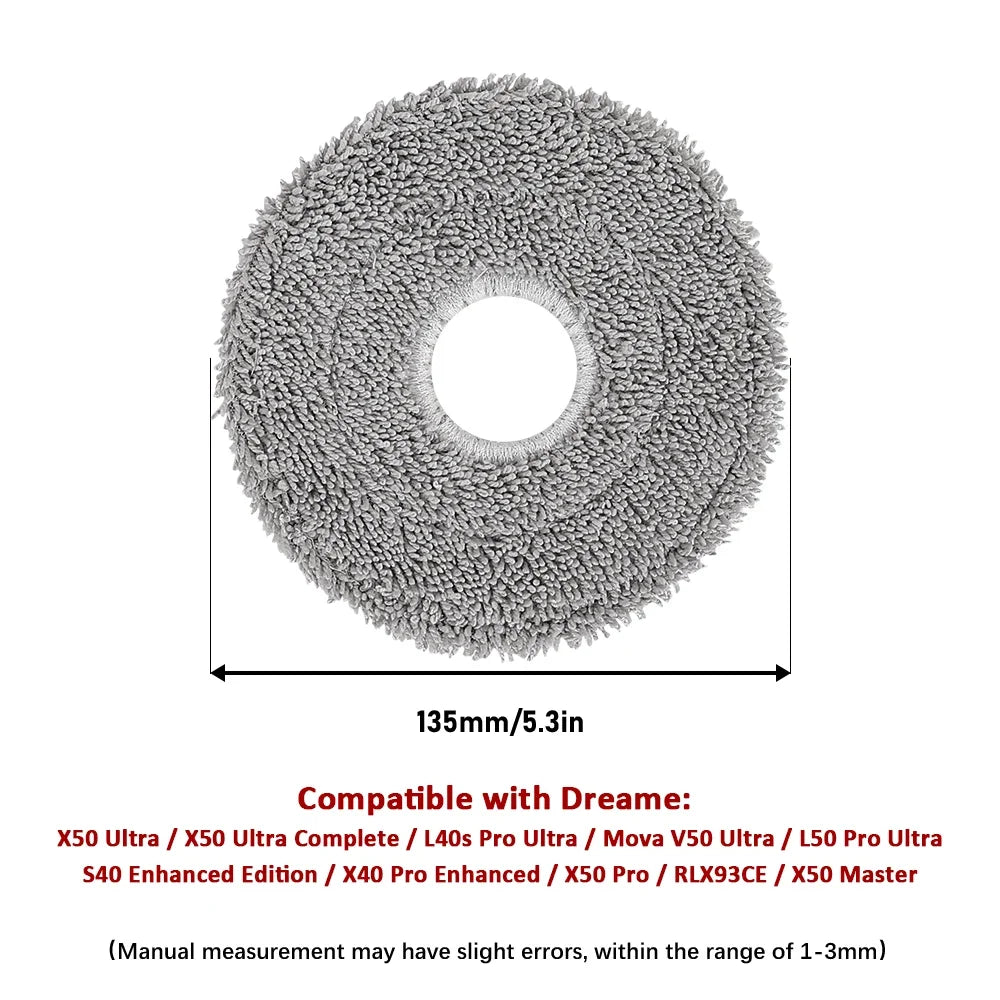 For Dreame Main Side Brush Hepa Filter Mop Rags Dust Bag X50 Pro/X50 Ultra/X50Master/L40S Pro Ultra/L50 Pro Ultra/MOVA V50 Ultra