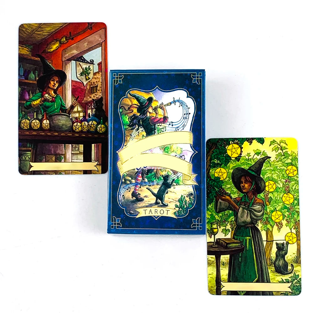 Tarot Cards English Eersion Prediction Divination Tarot Deck Board Game Cards,Christmas and New Year Family Party Games
