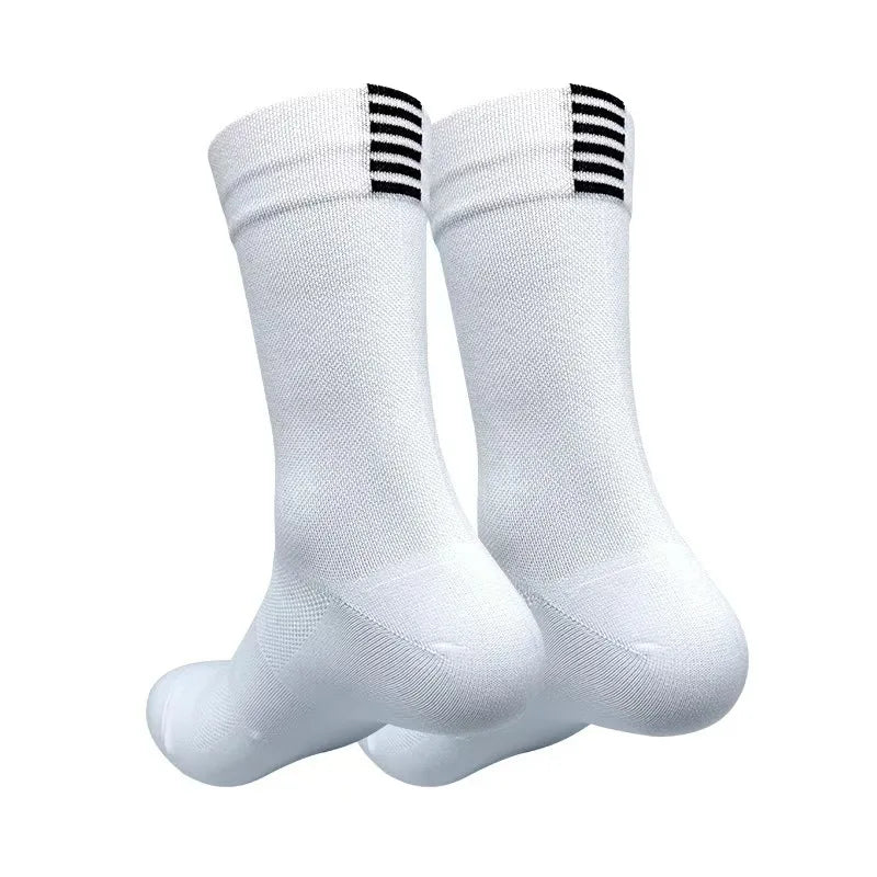 Jing Professional Cycling Socks Long Tube Men's and Women's Outdoor Sports Quick-Drying Four Seasons Bicycle Socks Running Socks