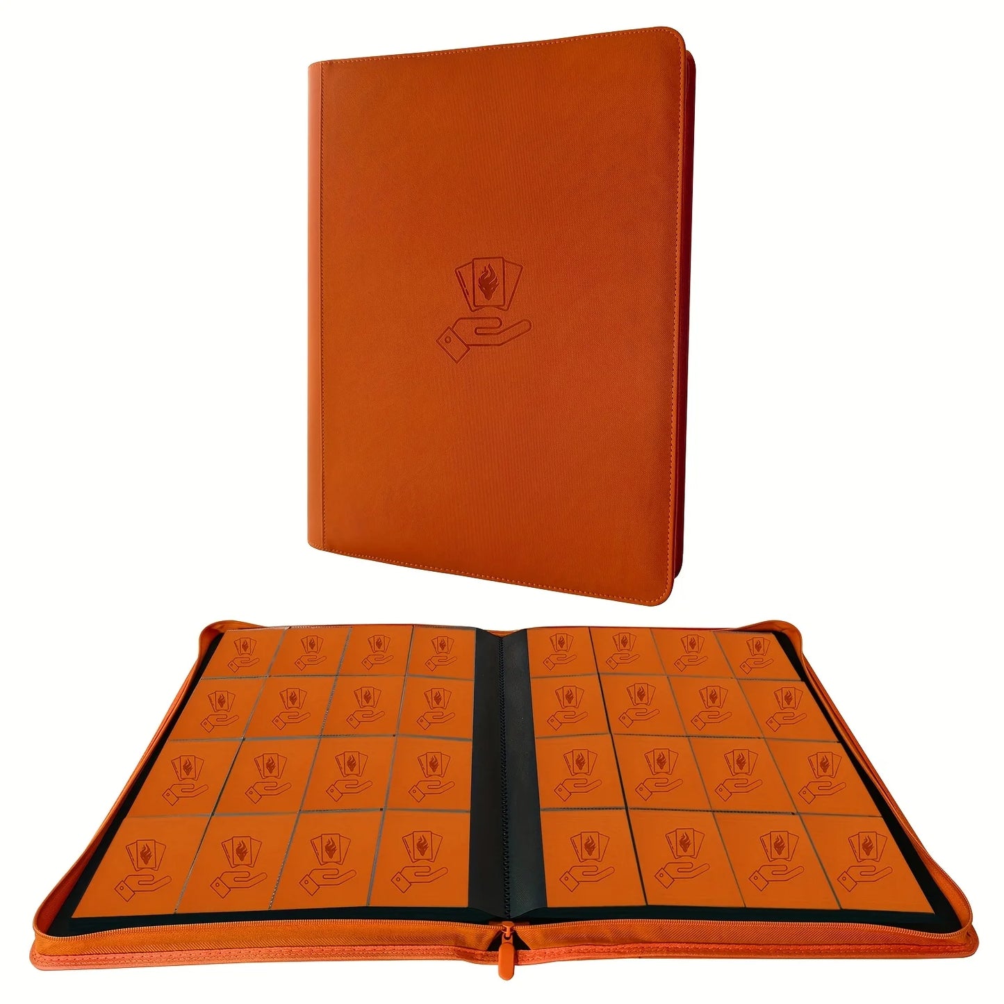 16 Pocket Card Binder, 1000+ Trading Card Album Folder, Side Loading Ringless Card Collection Binder for TCG,Game,Sports