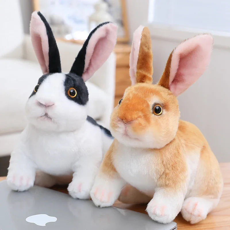 Huge Mini Simulated Animal Dog Rabbit Toys Cute Animal Soft Simulation Doll Easter Birthday Gift Kids Toy Bedroom Decor