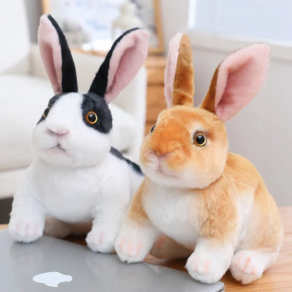 Huge Mini Simulated Animal Dog Rabbit Toys Cute Animal Soft Simulation Doll Easter Birthday Gift Kids Toy Bedroom Decor