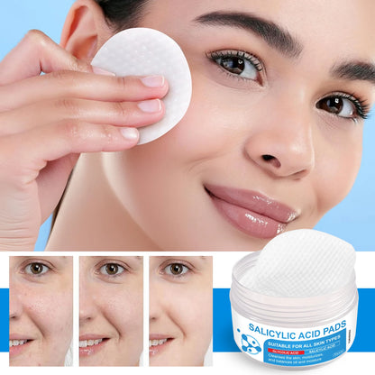 These dual-effect facial toner pads contain 4.5% AHA lactic acid and 0.45% BHA salicylic acid for exfoliation skincare