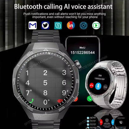 Watch 5 Pro GPS NFC Smart Watch Men 360*360 AMOLED Screen Heart rate Monitor Bluetooth Calls IP68 Waterproof Man Smartwatch 2025