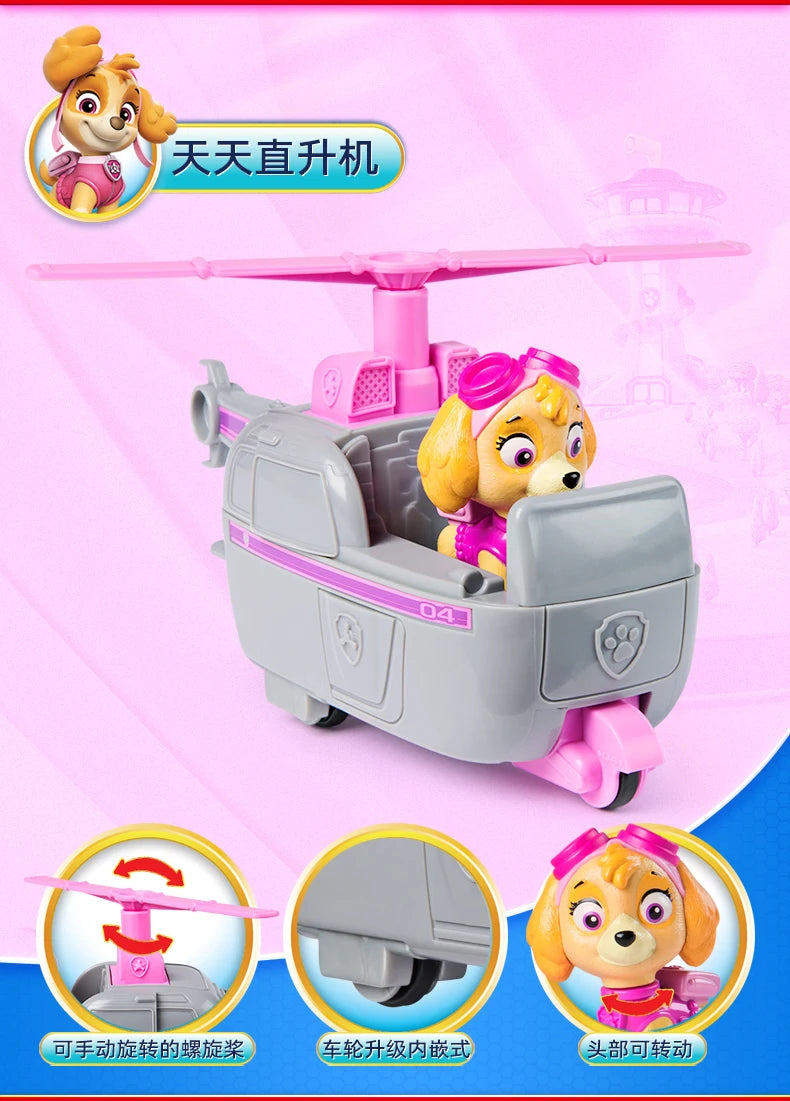 Original Paw Patrol 10kinds Figures Ryder Tracker Everest Chase Rex Skye Rocky Marshall Zuma Action Figure Birthday Gift Toy