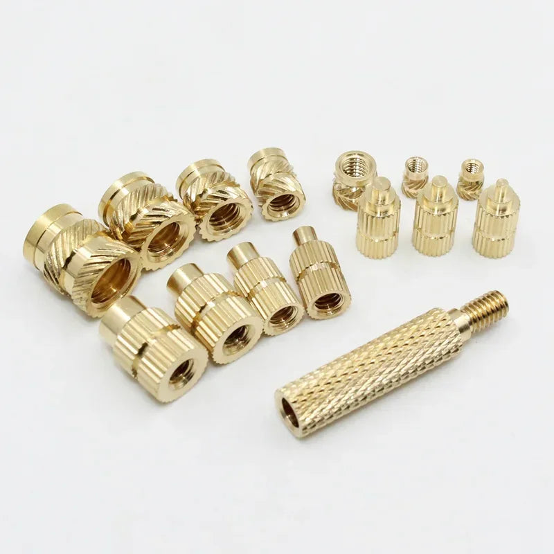 Threaded Brass Insert Nut 3d Printing Tool M2 M3 M4 M5 Heat Set Insertion Soldering Iron Kit Hot Melt Knurled Nut for Plastic PC