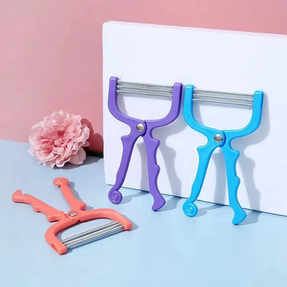 Smooth Skin Facial Hair Removal Device - Elastic Lip and Eyebrow Hair Removal Device, Handheld Facial Hair Removal Device, Gentl