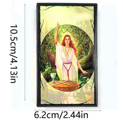 Tarot Cards A 78pcs Deck Oracle English Visions Prediction Divination Edition Borad Games, Holidays Game Family Gathering Games