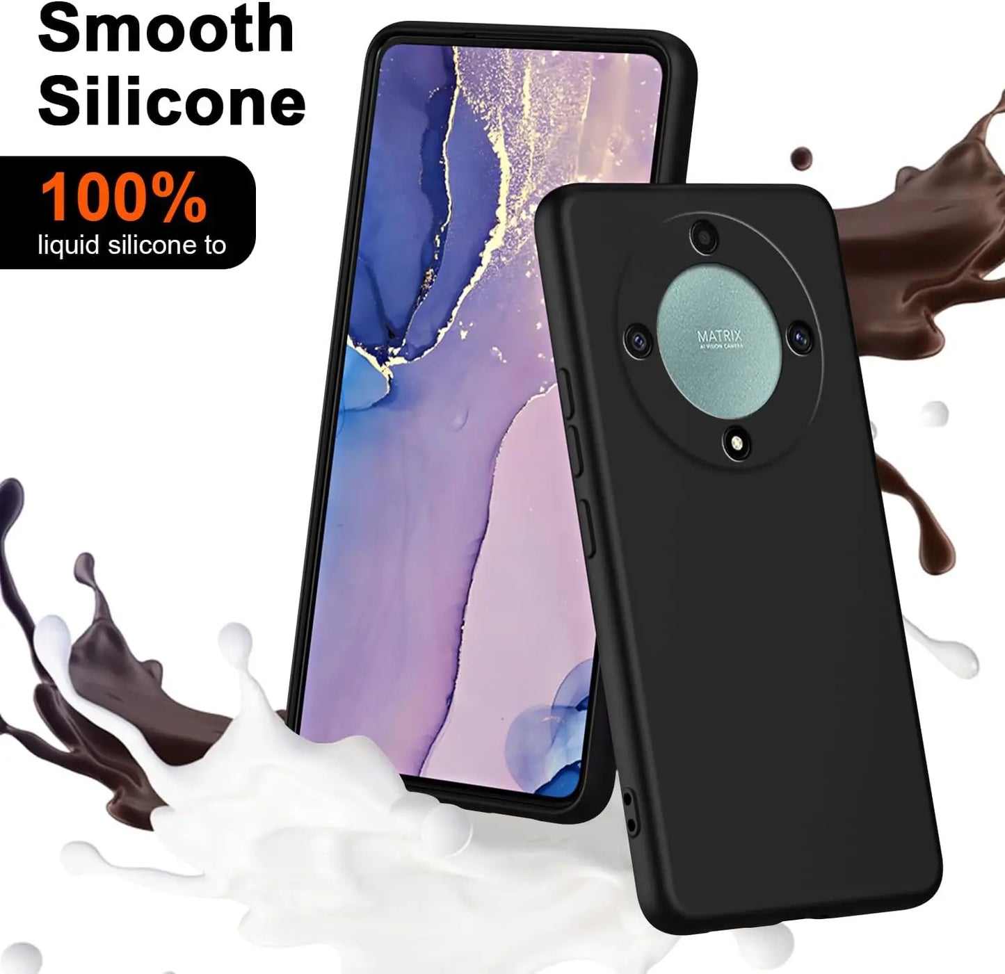 Flexible Liquid Silicone TPU Case For Honor Magic 8 Lite Magic8 Pro X9d 5G Protective Cover Back Shell Fundas Coque Capa