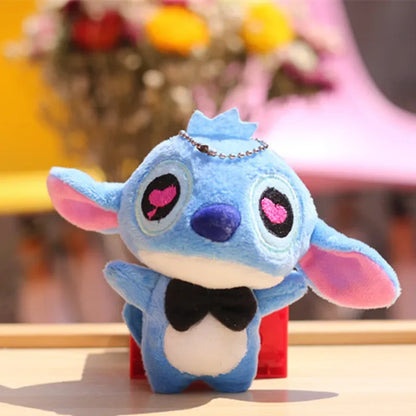 Disney Lilo and Stitch Plush Doll Toy Bouquet Stitch Animal Stuffed Keychains Pendant Girl Kids Birthday Christmas Gifts