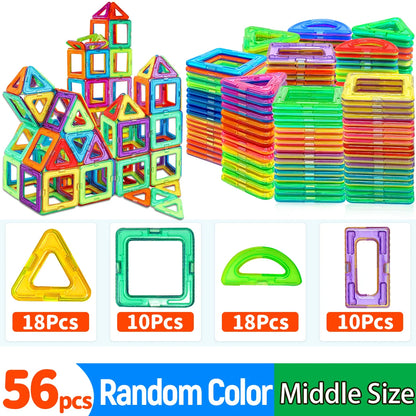 Magnetic Building Blocks DIY Magnets Toys medium size STEM Toys Construction Toys Learning Educational Magnet Toys