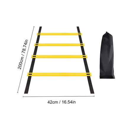 Agility Ladders with Nylon Straps for Speed Training Sports Flexibility Football Energy Ladder Equipment for Athletic Performanc