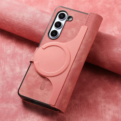 2 in 1 Magnetic Zipper Cards Solt Wallet Leather Case For Samsung Galaxy Z Fold 8 ultra 7 6 5  Wireless Charging Bag Purse Cover