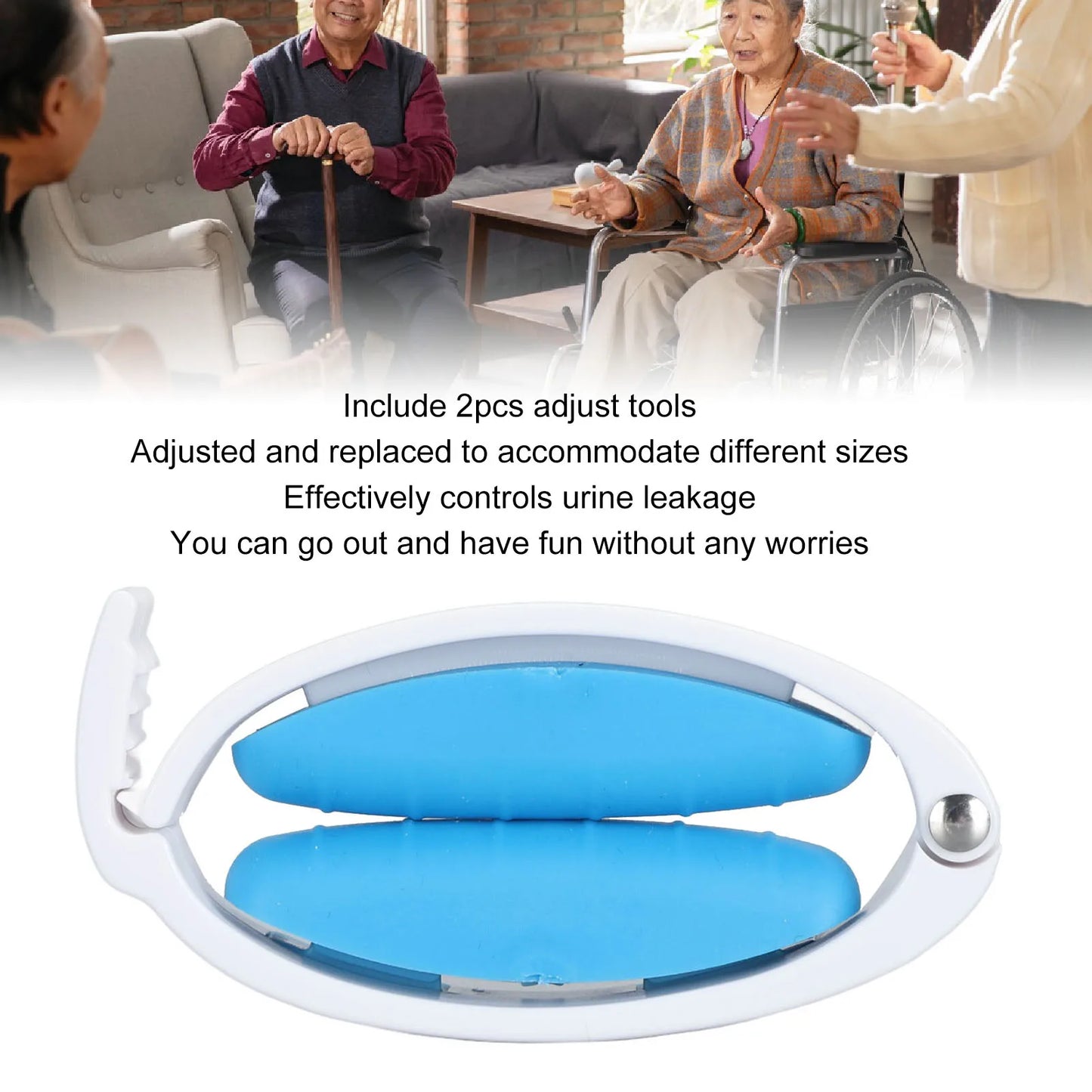 Take control with this soft, adjustable silicone clamp. Prevents male incontinence leaks for discreet protection & renewed confi