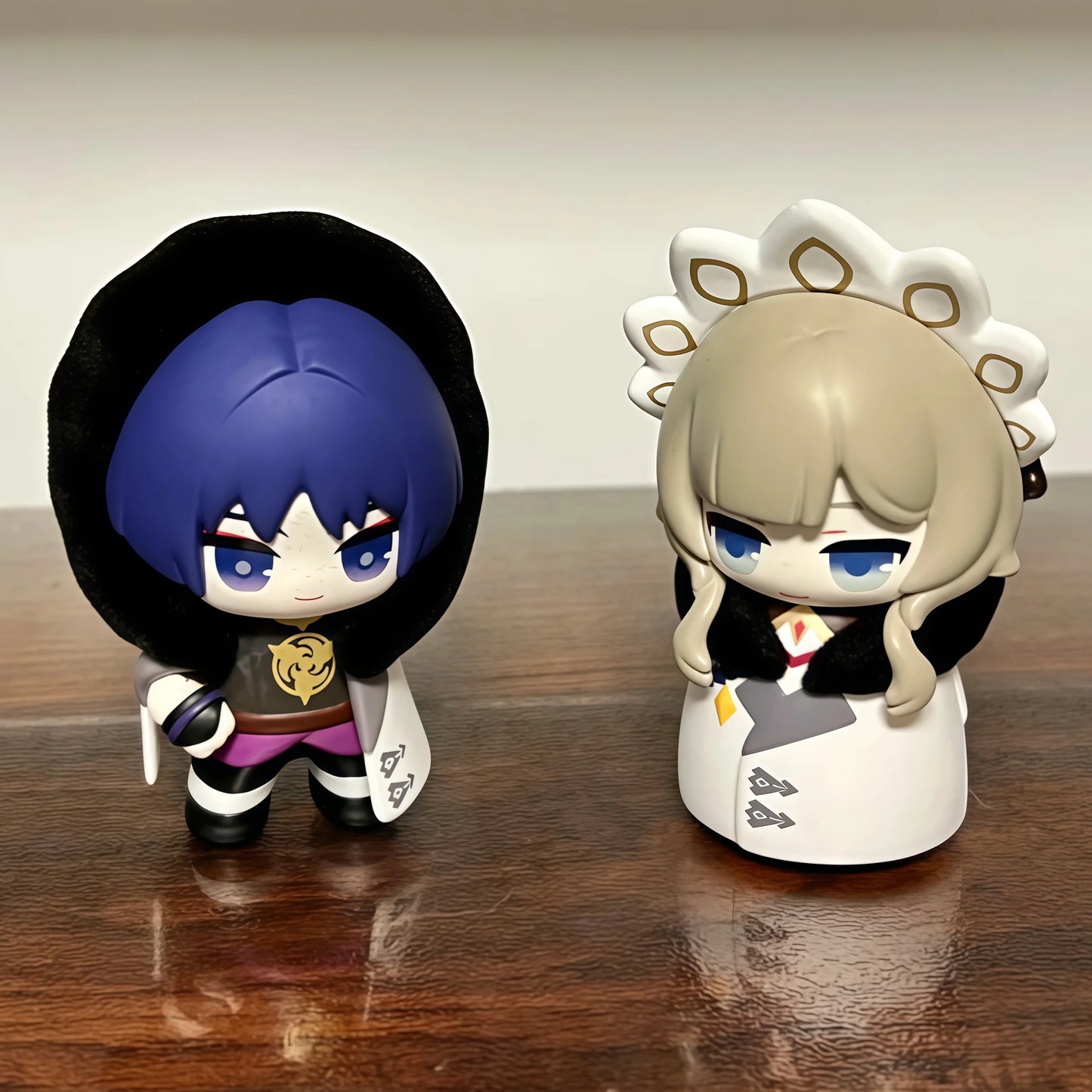 Mihoyo Genshin Impact Fatui Harbinger Q Version Series Blind Box Desktop Mini Doll Model Toys Trend Decoration Surprise Gifts