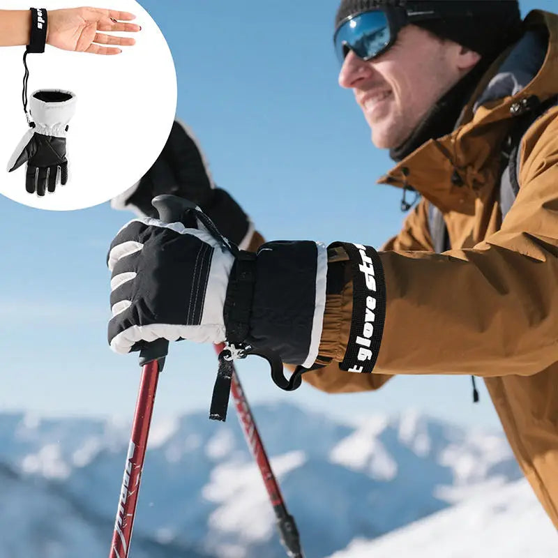 2/4pcs Elastic Wrist Straps for Ski Gloves Adjustable Ski Glove Lead for Men and Women Sport Skiing Glove Anti-loss Strap