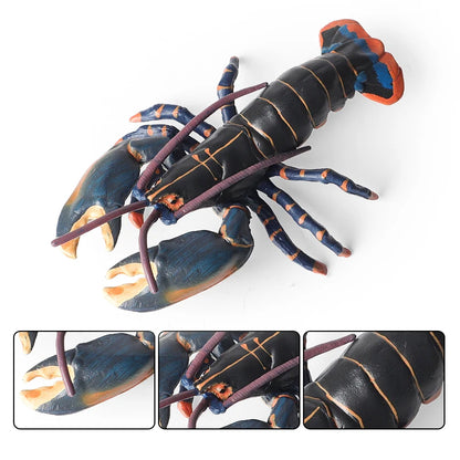 Oenux Ocean Animals Simulation Tiger Prawn Crayfish Shrimp Sea Life Model Figurines Action Figures Collection Toys For Kids Gift
