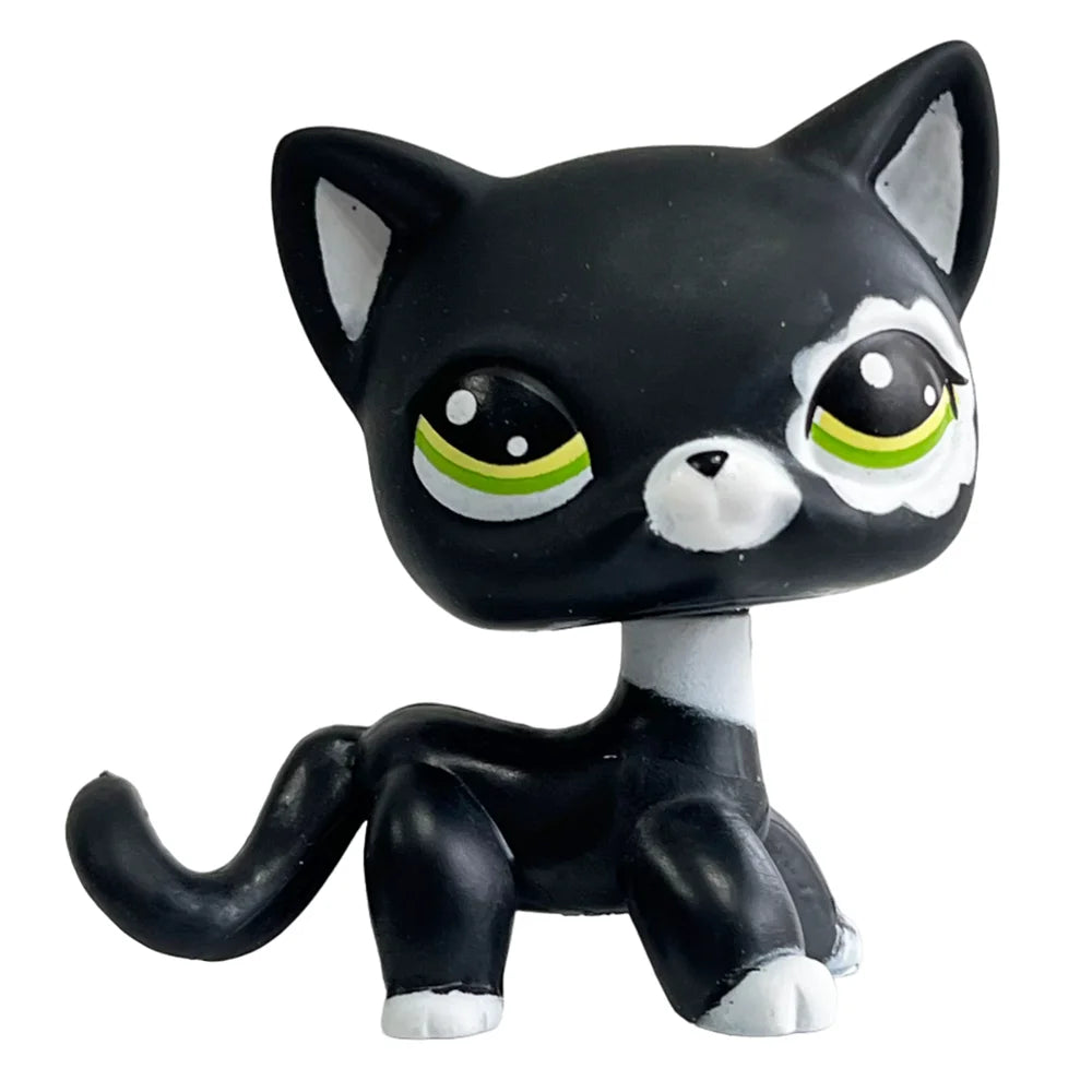 Rare pet shop lps toy toy Stands Short Hair Cat Original Kitten Husky Puppy Dog Fox Cute Animal Old Bobble head toy