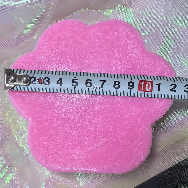 12cm Gradient Color Cat Paw Pinch Decompression Toy Squishy Fidget Toy Relax Squeeze Toy Slow Rebound Stress Relief Cat Claw Toy