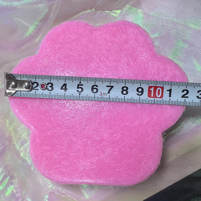 12cm Gradient Color Cat Paw Pinch Decompression Toy Squishy Fidget Toy Relax Squeeze Toy Slow Rebound Stress Relief Cat Claw Toy